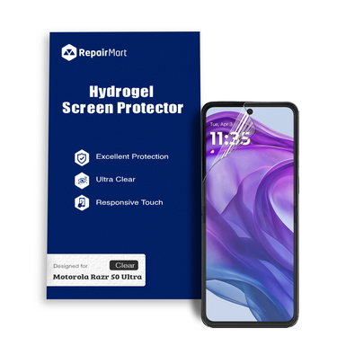 Motorola Razr 50 Ultra Compatible Premium Hydrogel Screen Protector With Full Coverage Ultra HD